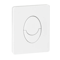 Панель змиву пластикова Koer KT-0606-03 157x198x3mm, кнопка закруглена (колір білий) (KR5713)