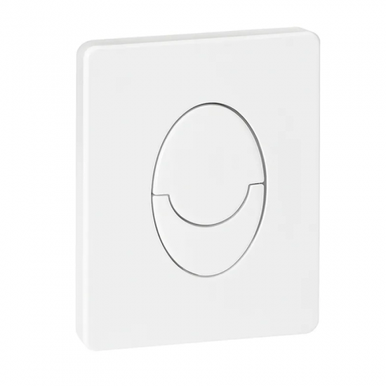 Панель змиву пластикова Koer KT-0606-03 157x198x3mm, кнопка закруглена (колір білий) (KR5713)