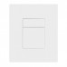 Панель змиву пластикова Koer KT-0607-03 157x198x3mm, кнопка квадратна (колір білий) (KR5714)
