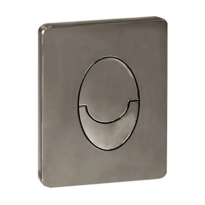 Панель змиву пластикова Koer KT-0606-07 157x198x3mm, кнопка закруглена (колір графіт) (KR5712)