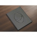 Панель змиву пластикова Koer KT-0606-07 157x198x3mm, кнопка закруглена (колір графіт) (KR5712)