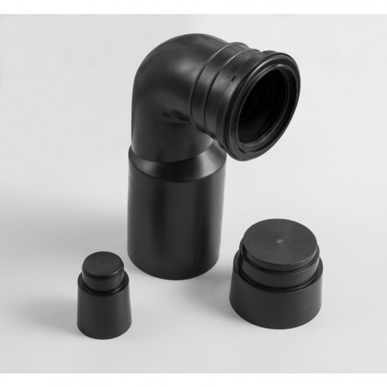 Коліно стоку Koer KT-0707 з кріпленням інсталяції для KT-0401, KT-0403, KT-0404, KT-0405 (KR5724)