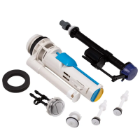 Комплект арматури Mixxus Premium BUTTON-1802-1/2" спускна 2-х кнопочна+наповнювальна з нижн.підкл.,