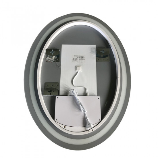 Дзеркало Zerix Fusion MV01-60x80-REVERSE з LED Touch, Anti-fog, димером, регулятором яскравості (ZX6068)