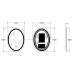 Дзеркало Zerix Fusion MV01-60x80-REVERSE з LED Touch, Anti-fog, димером, регулятором яскравості (ZX6068)