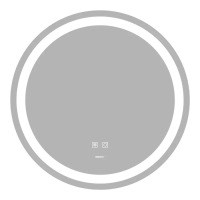 Дзеркало Zerix Solo MC01-60 з LED Touch, Anti-fog, димером, регулятором яскравості (ZX6063)