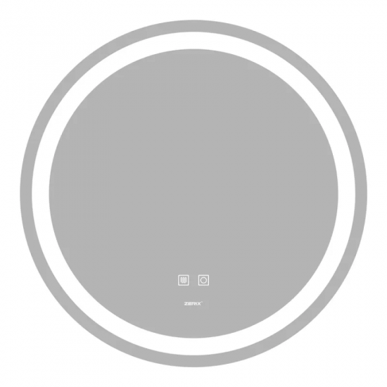 Дзеркало Zerix Solo MC01-60 з LED Touch, Anti-fog, димером, регулятором яскравості (ZX6063)