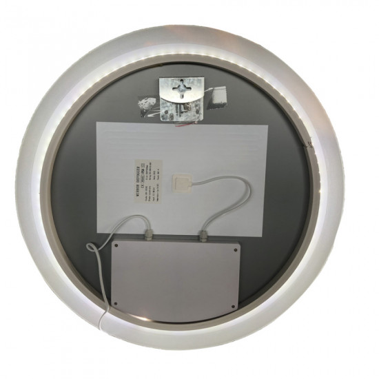 Дзеркало Zerix Solo MC01-60 з LED Touch, Anti-fog, димером, регулятором яскравості (ZX6063)