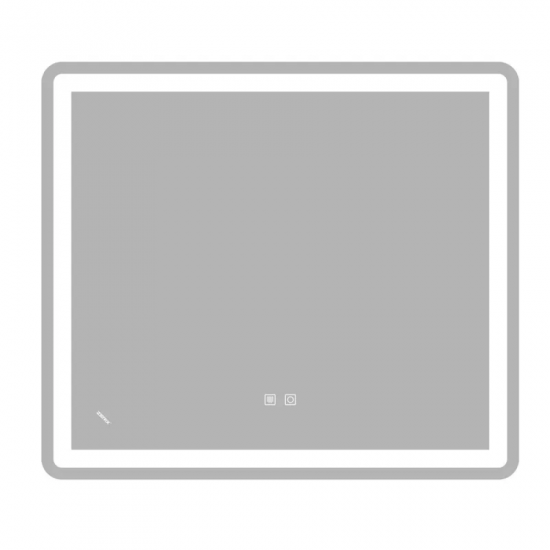 Дзеркало Zerix Mirra MR05-80x70-REVERSE з LED Touch, Anti-fog, димером, регулятором яскравості (ZX6057)