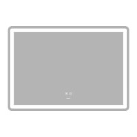 Зеркало Zerix Mirra MR05-100x70 с LED Touch, Anti-fog, диммером, регулятором яркости (ZX6060)