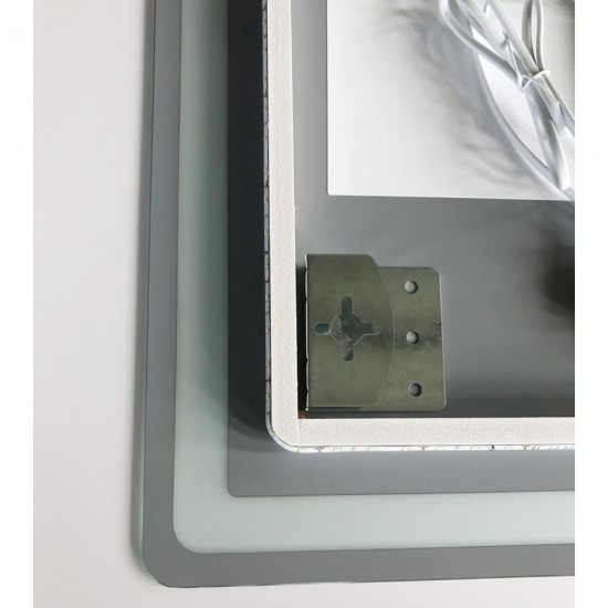 Дзеркало Zerix Mirra MR05-100x70 з LED Touch, Anti-fog, димером, регулятором яскравості (ZX6060)