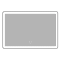 Зеркало Zerix Mirra MR05-120x80 с LED Touch, Anti-fog, диммером, регулятором яркости (ZX6061)