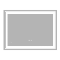 Зеркало Zerix Alive MR06-80x60-REVERSE с LED Touch, Anti-fog, димером, регулятором яркости (ZX6062)