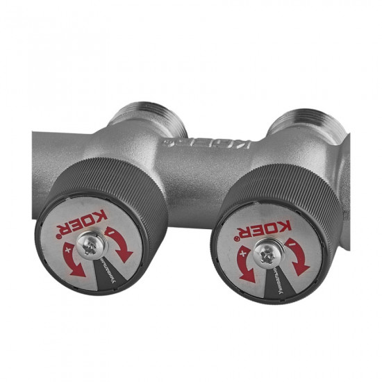 Колектор вентильний без фітингу Koer KR.1128-3 - 3/4"x3/4"x3/4"x3 Ways (KR5872)