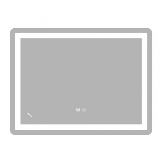 Дзеркало Zerix Sansa MR01-70x50-REVERSE з LED Touch, Anti-fog, димером, регулятором яскравості (ZX6050)