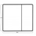 Дзеркальна шафка Mixxus Premium Olivary CM01-80x70x13 з LED Touch, димером, регулятором яскравості (MI8296)