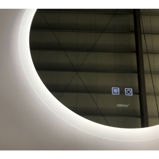 Дзеркало Zerix Solo MC02-60 з LED Touch, Anti-fog, димером, регулятором яскравості (ZX6065)