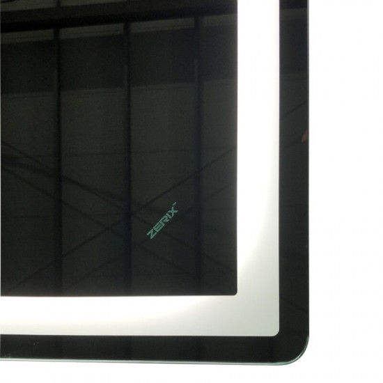 Дзеркало Zerix Sansa MR01-80x60-REVERSE з LED Touch, Anti-fog, димером, регулятором яскравості (ZX6049)