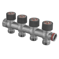 Колектор вентильний без фітингу Koer KR.1128-4 - 3/4"x3/4"x3/4"x4 Ways (KR5873) Колектор вентильний без фітингу Koer KR.1128-4 - 3/4"x3/4"x3/4"x4 Ways (KR5873)