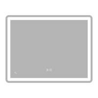 Зеркало Zerix Mirra MR05-90x70-REVERSE с LED Touch, Anti-fog, диммером, регулятором яркости (ZX6059)