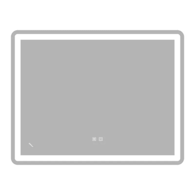 Дзеркало Zerix Mirra MR05-90x70-REVERSE з LED Touch, Anti-fog, димером, регулятором яскравості (ZX6059)