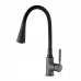 Змішувач для кухні Zerix Atrium-011-T Graphite Refl.Black (Колір графіт+силік.вилив чорний) (ZX6106)