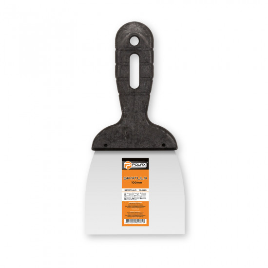 Шпатель Polax з нержавіючої сталі для шпаклівки 100 мм (111-050)