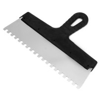 Шпатель Polax из нержавеющей стали для плитки 300 мм, зуб 8 х 8 мм (111-065)