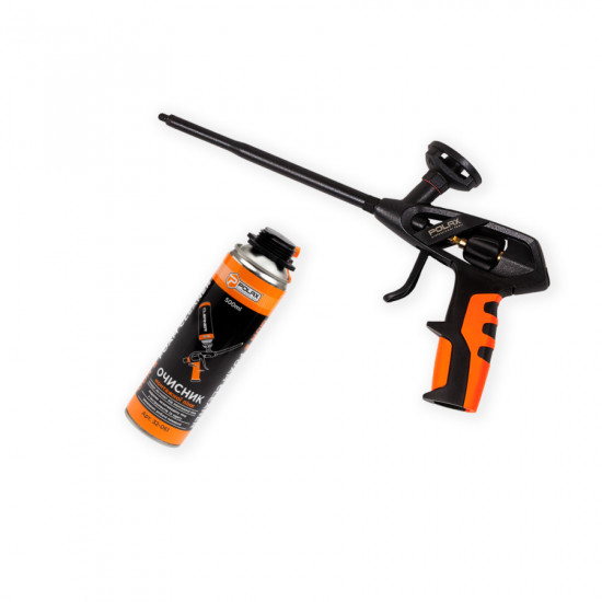 Набір з пістолетом для піни "Beretta" та очищувач монтажної піни Polax (226-03)