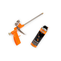 Набір з пістолетом для піни Polax та очищувач монтажної піни (226-07)