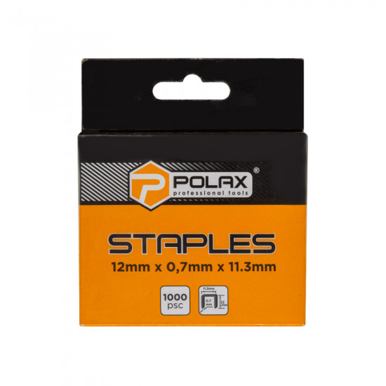 Скоби для степлера гартовані Polax А53 12х11.3 мм, 1000 шт (24-010)