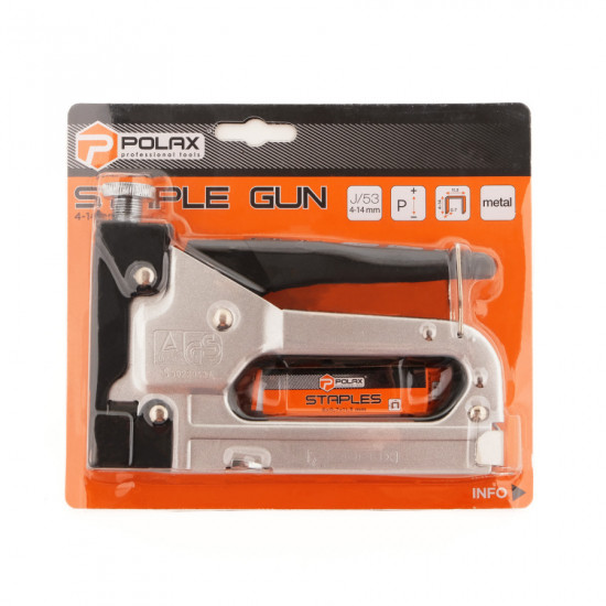 Степлер строительный "Стандарт" Polax 4-14 мм (24-005)