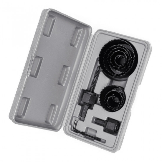 Набір корончастих фрез по дереву та гіпсокартону Polax 8 од. (41-002)