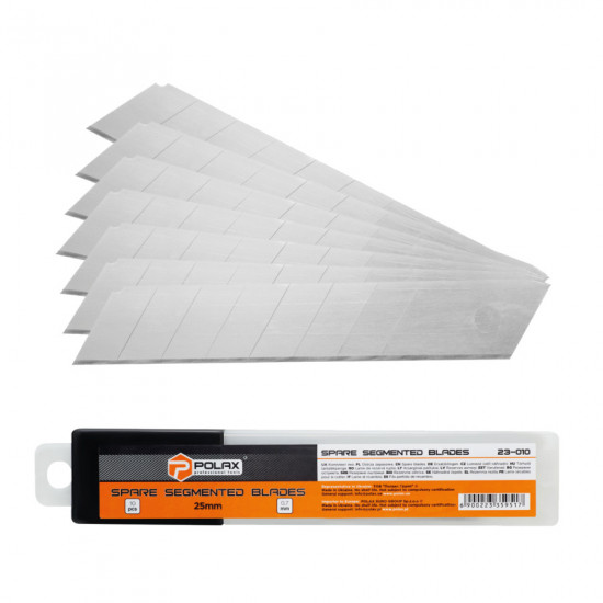 Комплект лез Polax сегментних 25 мм, 10 шт (23-010)