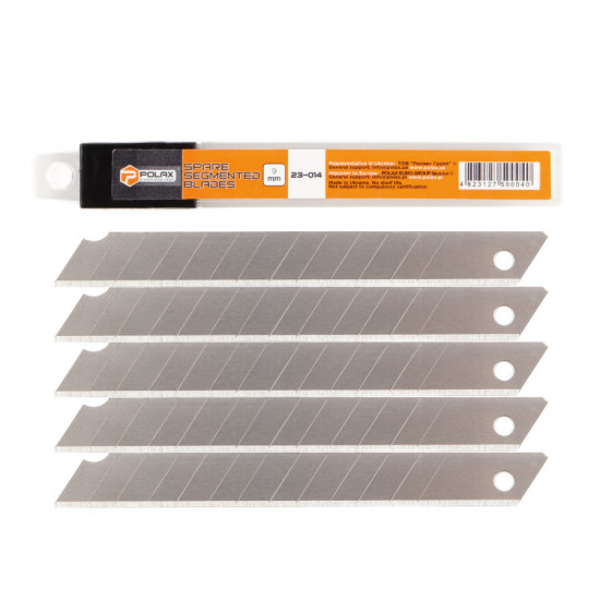 Комплект лез Polax сегментних 9 мм 10 шт. (23-014)