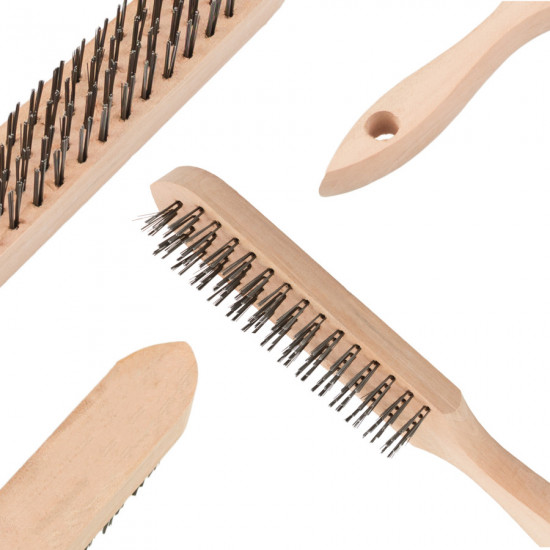 Щітка по металу ручна 4 рядна Polax (27-002)