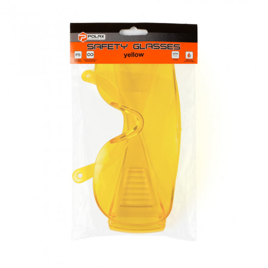 Окуляри захисні "Економ" Polax жовті з полістиролу (100-433)