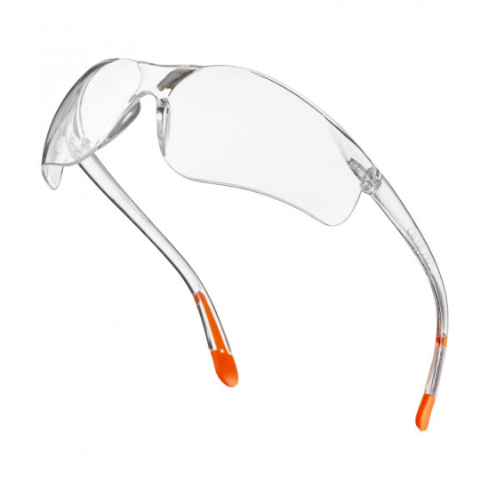 Окуляри захисні прозорі Polax з полікарбонатними лінзами та гумовими завушниками (53-050)