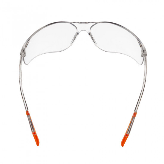 Окуляри захисні прозорі Polax з полікарбонатними лінзами та гумовими завушниками (53-050)