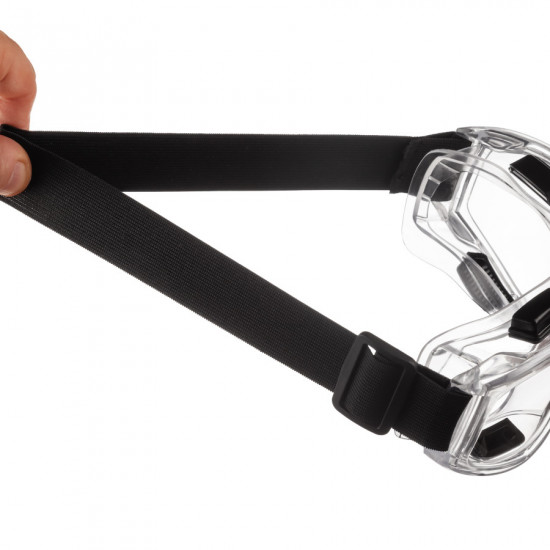 Очки защитные прозрачные Polax закрытого типа с поликарбонатными линзами (53-051)