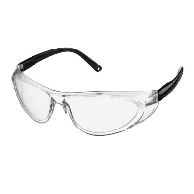Защитные очки прозрачные Polax с поликарбонатными линзами и регулируемыми дужками (53-052)