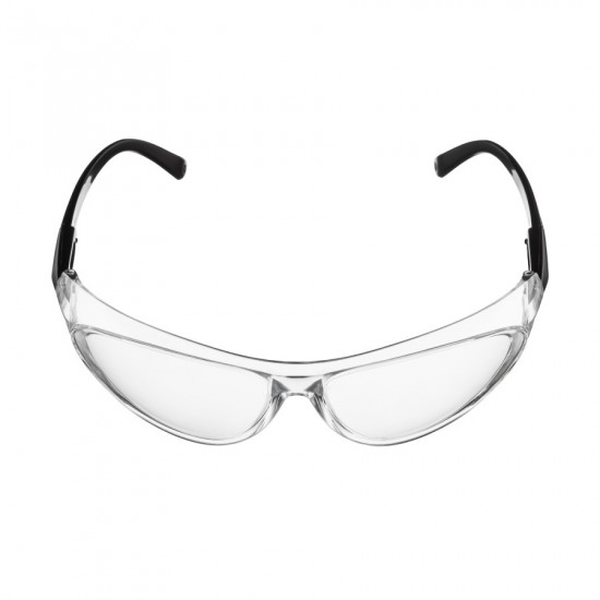 Защитные очки прозрачные Polax с поликарбонатными линзами и регулируемыми дужками (53-052)
