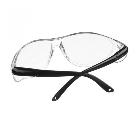 Защитные очки прозрачные Polax с поликарбонатными линзами и регулируемыми дужками (53-052)