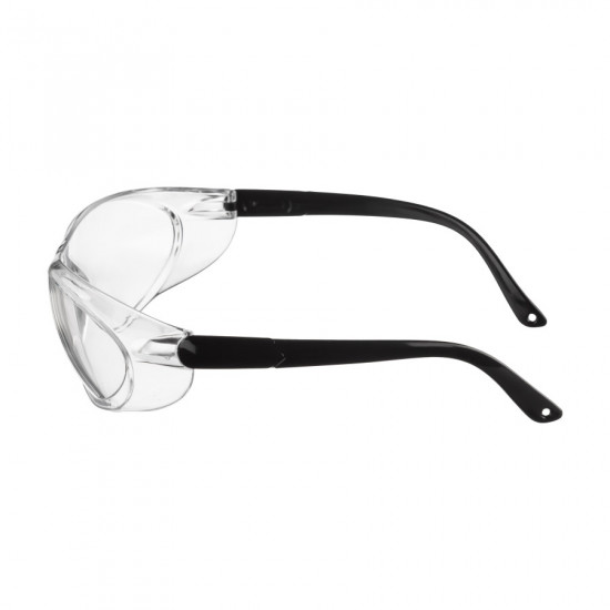 Защитные очки прозрачные Polax с поликарбонатными линзами и регулируемыми дужками (53-052)