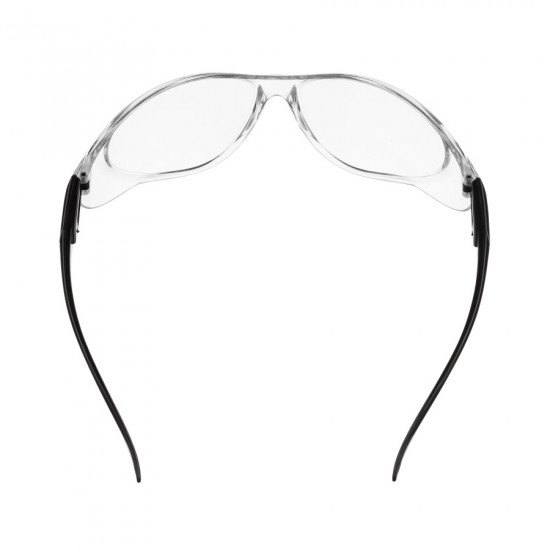 Защитные очки прозрачные Polax с поликарбонатными линзами и регулируемыми дужками (53-052)