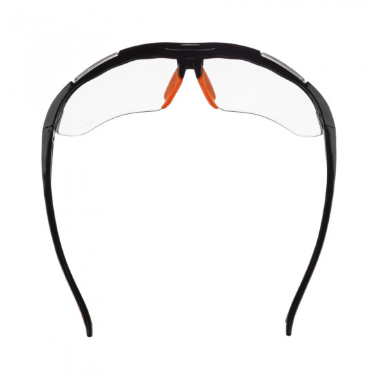 Очки защитные прозрачные Polax с поликарбонатными линзами и противоскользящими дужками (53-054)