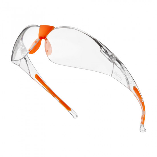 Окуляри захисні прозорі Polax з полікарбонатними лінзами та накладною для носа (53-055)