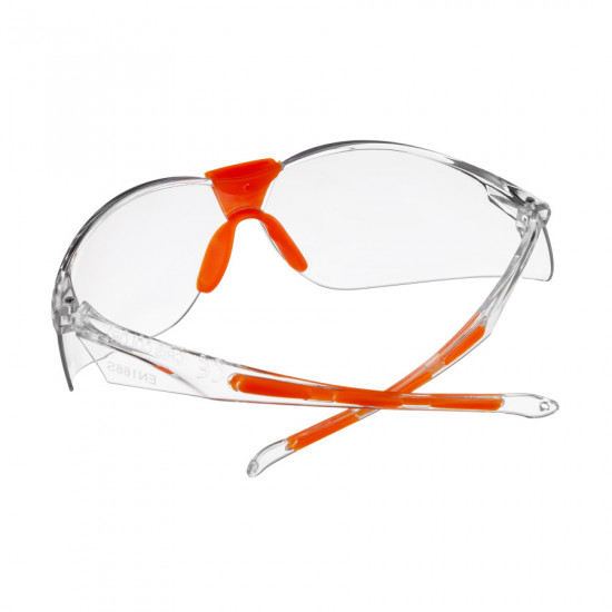 Окуляри захисні прозорі Polax з полікарбонатними лінзами та накладною для носа (53-055)