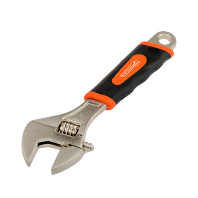 Ключ розвідний Polax з прогумованою рукояткою 200 мм (25-018) Ключ розвідний Polax з прогумованою рукояткою 200 мм (25-018)