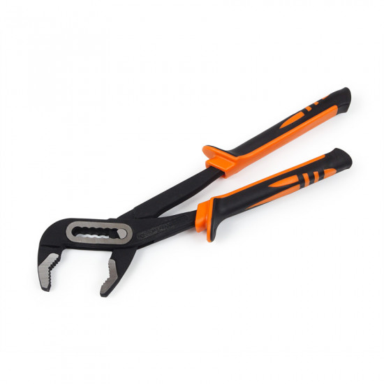 Ключ трубний Polax переставний, двокомпонентні ручки, 250 мм (44-004)